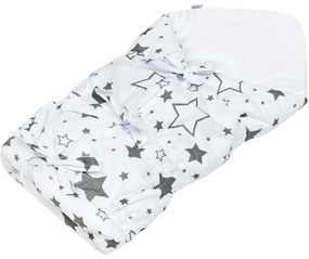 New Baby Classic megkötős pólya szürke csillagok