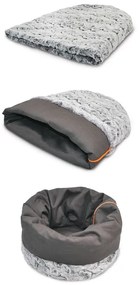 Szürke fekhely kisállatoknak ø 33 cm Snuggle Bed 3in1 Husky Grey S – P.L.A.Y.