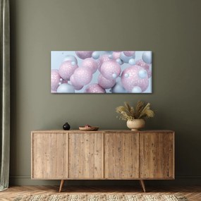 Absztrakt kép - Pasztell gömbök (120x50 cm)