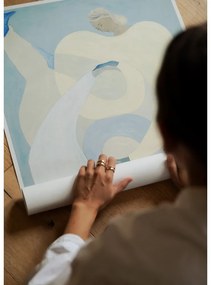 Poszter 70x100 cm Hold You - Blue – Sofia Lind – The Poster Club