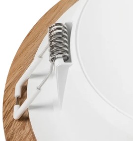 LED Beépíthető lámpa WOODY SPOT LED/12,5W/230V 4000K tölgy ø 16 cm