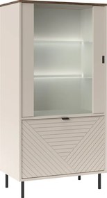 Alacsony vitrin, kasmír/castello tölgy, EYCO 1D1W