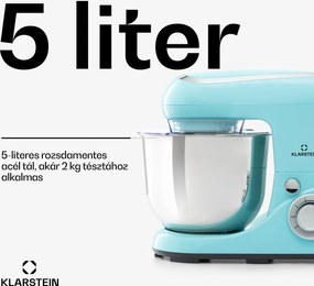 Klarstein Bella Pico 2G, konyhai robotgép, 1300 W, 1,7 PS, 6 fokozat, 5 L