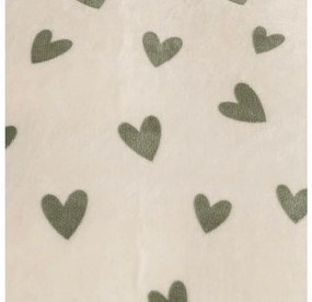 Mikroplüss ágyneműhuzat HEARTINO krém színű Ágyneműhuzat mérete: 70 x 90 cm | 140 x 200 cm
