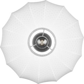 Fehér fém mennyezeti lámpa textil búrával ø 40 cm Madleine – Reality