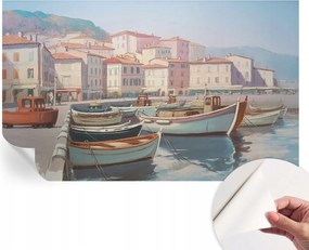 Öntapadós Stílusos Dekoratív Fotótapéta Tengerparti kikötő 416x254 cm