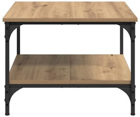 vidaXL Dohányzóasztal Artisan tölgy 55 x 55 x 40 cm Faanyag