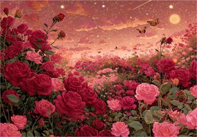 Fotótapéta Virágok Rózsák Tájkép Hálószoba Nappali Tapéta Flizelina 400x280