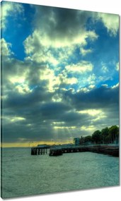 Vászonkép 70x100 Naplemente a tengerparton