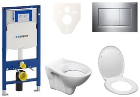 Fali WC szett Geberit előtétfalas szereléshez + Ceramia S-Line Pro WC 111.300.00.5ND6