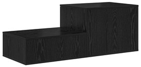 Fekete Tárolószekrény 108x41x40 cm Műszaki Fa