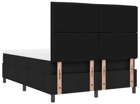 Rugós Ágy Matraccal és LED - Fekete - 160 x 200 cm - Szövet