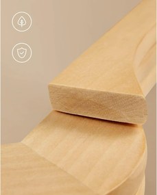 Fa vállfák, 50 darabos készlet