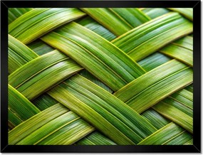 Poszterek keretben 40x30 Zöld fonott zöld rattan