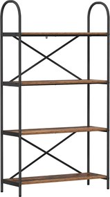 vidaXL Könyvespolc Öreg fa 80 x 30 x 146 cm Faanyag
