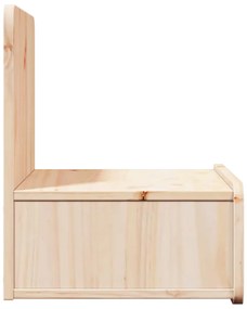 Éjjeli asztal fiókkal Barna 44 x 32.5 x 40 cm Tömör fenyőfa