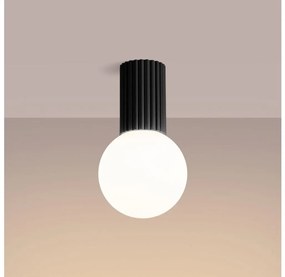 Sollux SL.1713 - Fürdőszobai mennyezeti lámpa HALO 1xG9/8W/230V IP44 fekete