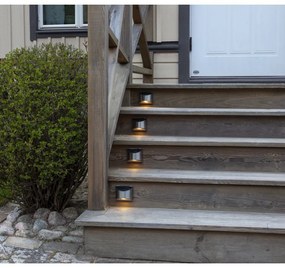 Wally 2 db napelemes rozsdamentes fali LED lámpa, magasság 8 cm - Star Trading