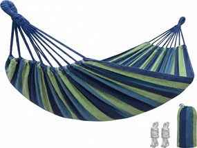 Függőágy ZENVIO 200x80 cm, kék + ingyenes táska