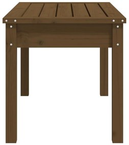 mézbarna tömör fenyőfa kerti pad 80 x 44 x 45 cm