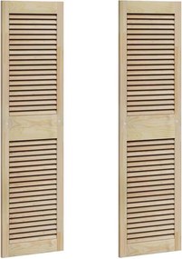 vidaXL Széfajtó 2 pcs Természetes 39,5 x 2,1 x 140,5 cm Tömör fenyőfa