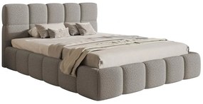 Franciaágy 180 cm Cirsten 180 (ágyráccsal) (tárolóhellyel) (szürke). 1099498
