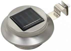6 db kerek fehér kültéri napelemes LED lámpa, 12 cm