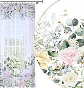 Függöny Kész 140x250 Fátyol Festett Béka Mintás 123