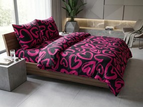 Mikroszálas ágyneműhuzat AMORYS rózsaszín Ágyneműhuzat mérete: 2 db 70 x 80 cm | 160 x 200 cm