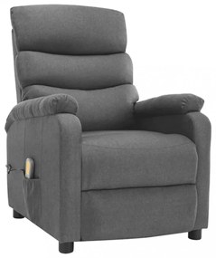 világosszürke szövet elektromos masszázsfotel