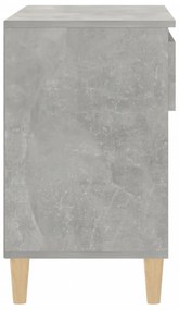 betonszürke szerelt fa cipőszekrény 70x36x60 cm