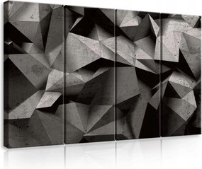 Vászonkép 120x80 Geometria absztrakt textúra arc szögek modern