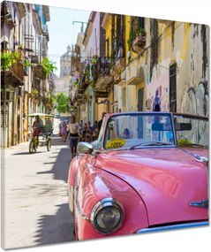 Vászonkép 50x50 Kubai taxi