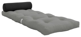 Szürke futon matrac 70x200 cm Wrap Grey/Dark Grey – Karup Design