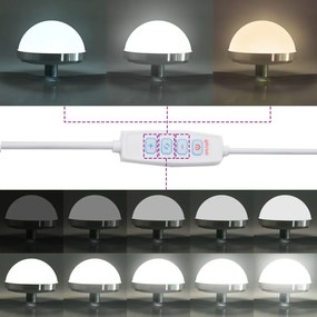 LED-es lámpás öltözködőasztal Sonoma tölgy 100x41x135 cm