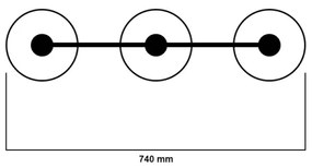 Jupiter 1171 - Függeszték XSARA 3xE27/60W/230V