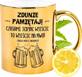 Prémium Arany Csillogó Bögre Ajándék Nyomtatott Fotóval