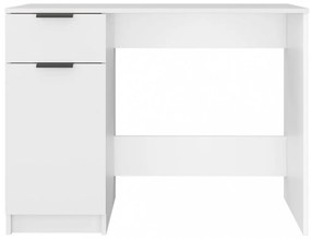 fehér színű szerelt fa íróasztal 100 x 50 x 75 cm