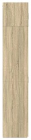 sonoma tölgy szerelt fa tárolószekrény 70 x 42,5 x 225 cm