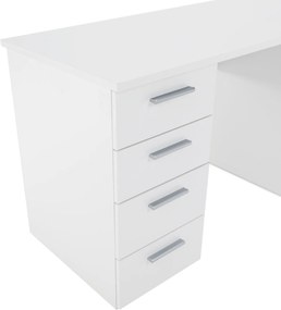 Íróasztal, fehér, EUSTACH