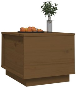 Mézbarna tömör fenyőfa dohányzóasztal 40x50x35 cm
