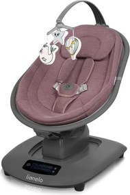 Lionelo - BLOSSOM zenélő babahinta Pink Mauve + távirányítóval