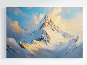 Vászonkép Canvas Tájkép Magas Hegyek Csúcsok Tél Hó Fagy 120x80