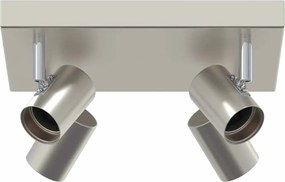 vidaXL Mennyezeti spotlámpa Nikkel 26,5 x 26 x 11,5 cm Fém