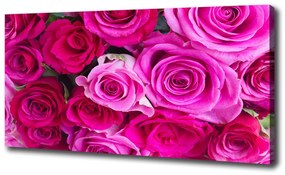 Vászonkép nyomtatás Egy csokor rózsaszín rózsa oc-119338760