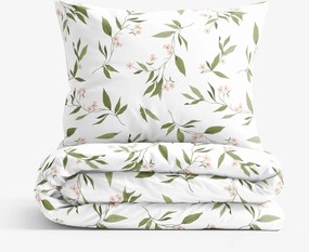 Goldea pamut ágyneműhuzat - jázmin virágmintás 140 x 200 és 70 x 90 cm