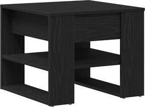 vidaXL Dohányzóasztal Fekete tölgy 55,5 x 55 x 45 cm Faanyag
