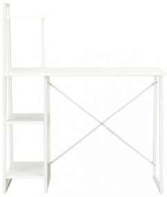 fehér íróasztal polcrendszerrel 102 x 50 x 117 cm