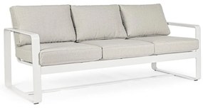 Fehér alumínium kerti kanapé Merrigan – Bizzotto