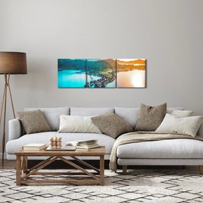 Kép - Bora Bora (órával) (90x30 cm)